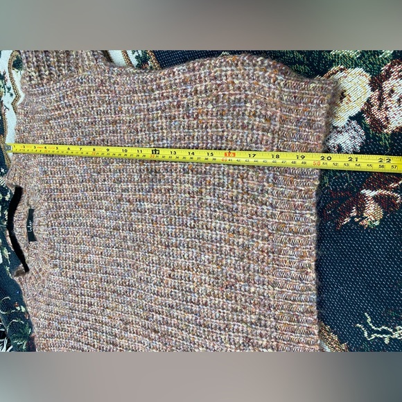 Lulus Wool blend Chunky knit Sweater Women’s Small Balloon Sleeve Boho Fall Cozy - Picture 5 of 10
